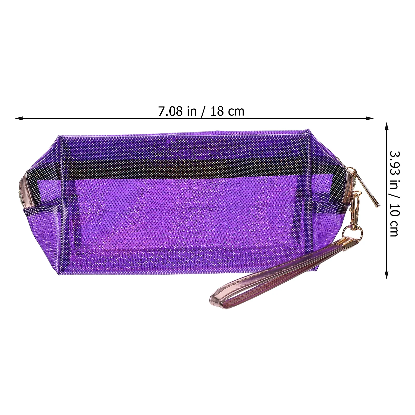 

4pcs Bag Transparent PVC Holographic Toiletry Bags Travel Makeup ganizer Clear Purse Red Large Space