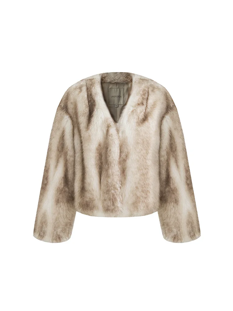 フェイクファーレオパードコート レディース ゴールデンスプライシング ブライダル エルダーリー ユニーク ストレッチ ミニマリズム テンダーアバンギャルド エッジ OL