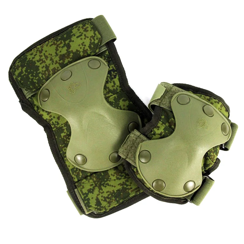 Tactische kniebeschermer Elleboogbeschermer Jacht Airsoft Outdoor CS Sport Kneepad met zachte EVA-kusseninzetstukken Veiligheidsbeschermende pads