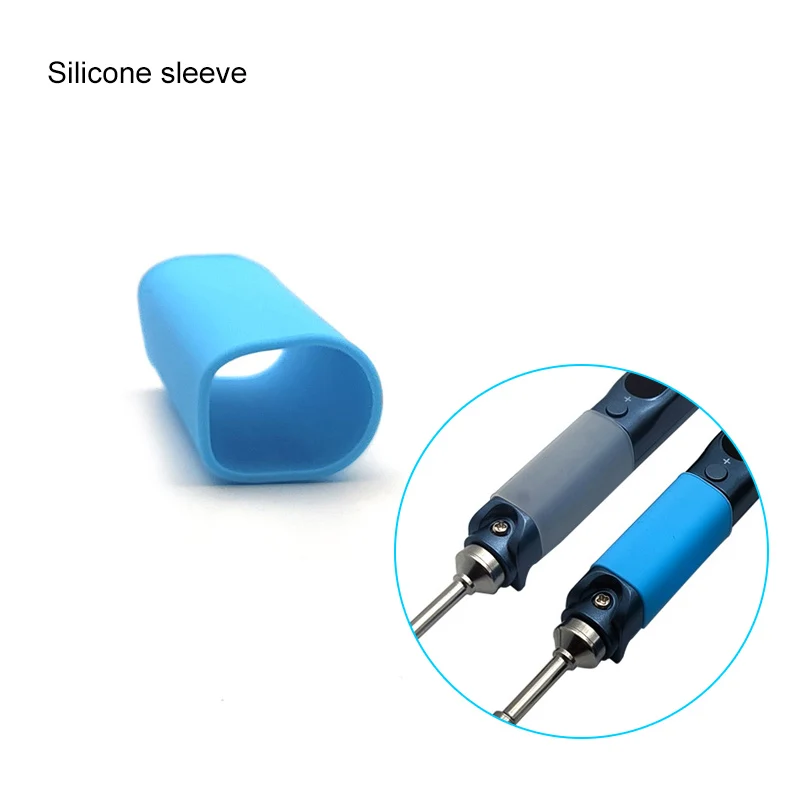 Pine64 Electric Soldering Iron Silicone sleeve Blue Transparent