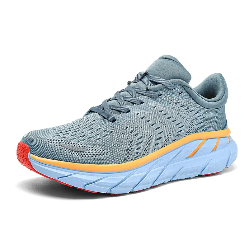 Jacquard-knit Running Shoes for Men Comfy Breathable Sneakers Men Soft Cushioning Outdoor Jogging Lightweight Cross Training