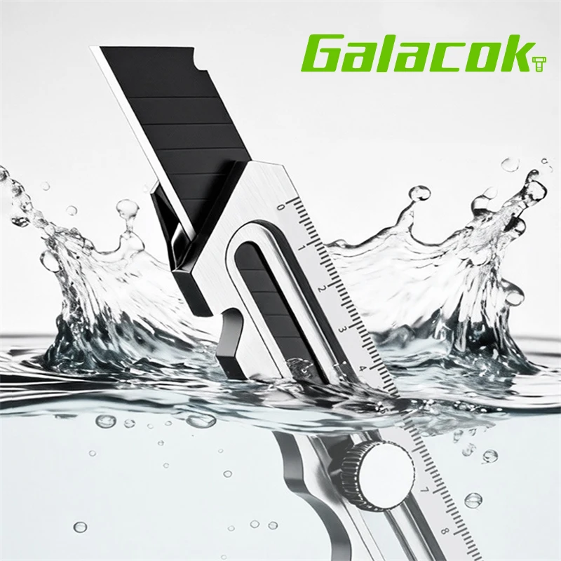 Stainless Steel Utility Knife 6 In 1 Multi-Function Opener Retractable Box Cutter Portable Office Home Courier Unboxing Knifes