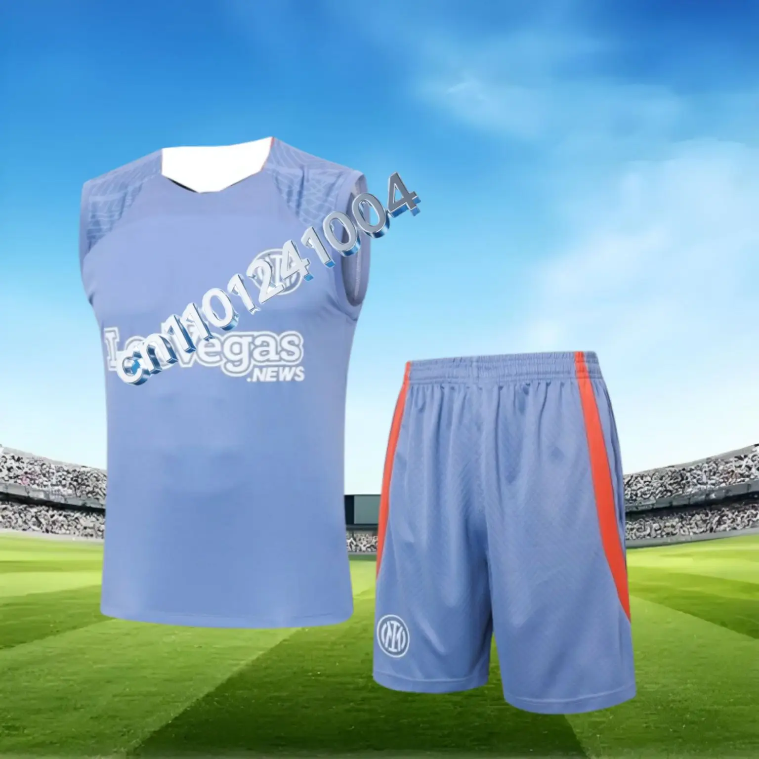 

2025 Inter Sleeveless Vest Jersey Set Adult Unisex Children Parent-Child Outdoor Sports Breathable Quick-Drying Vest Shorts Set