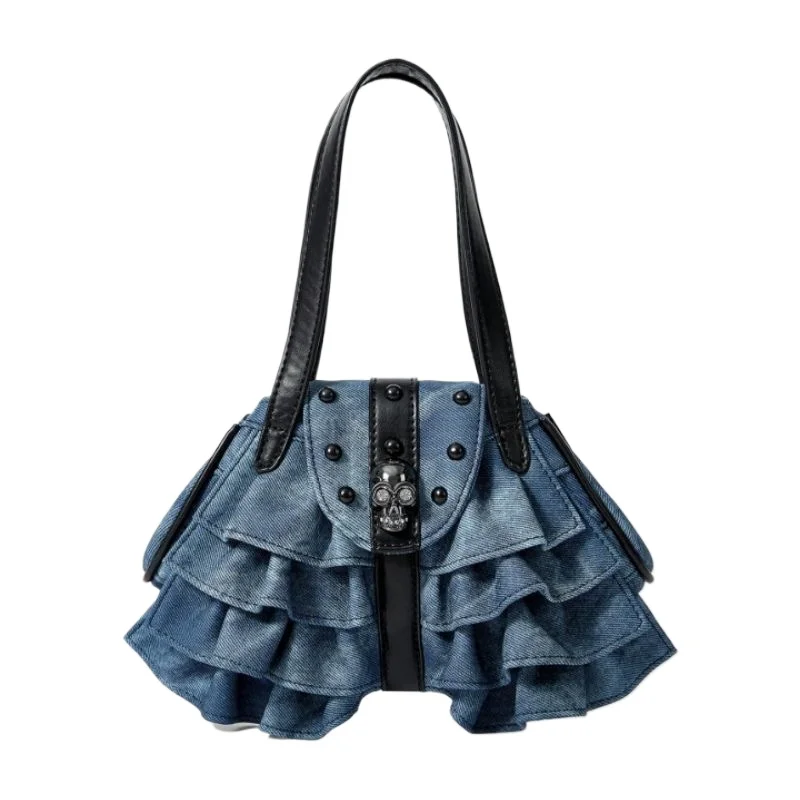 

Джинсовая искусственная новая портативная женская сумка в стиле ретро, сумка для мобильного телефона, сумка для матери, модная ретро-индивидуальная шикарная высококачественная изысканная сумка