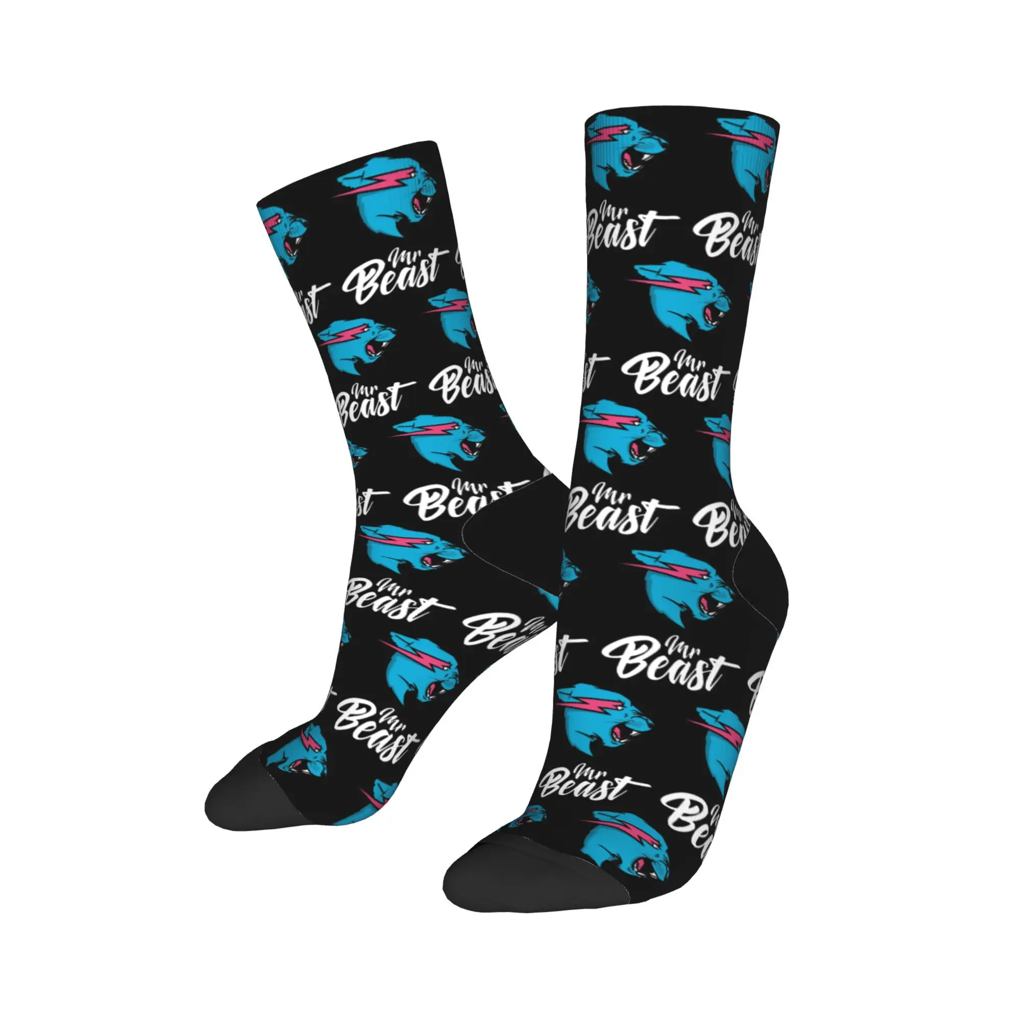 

Autumn Winter Fashion Men's Women's Mr Game Gaming Beast Socks Breathable Basketball Socks