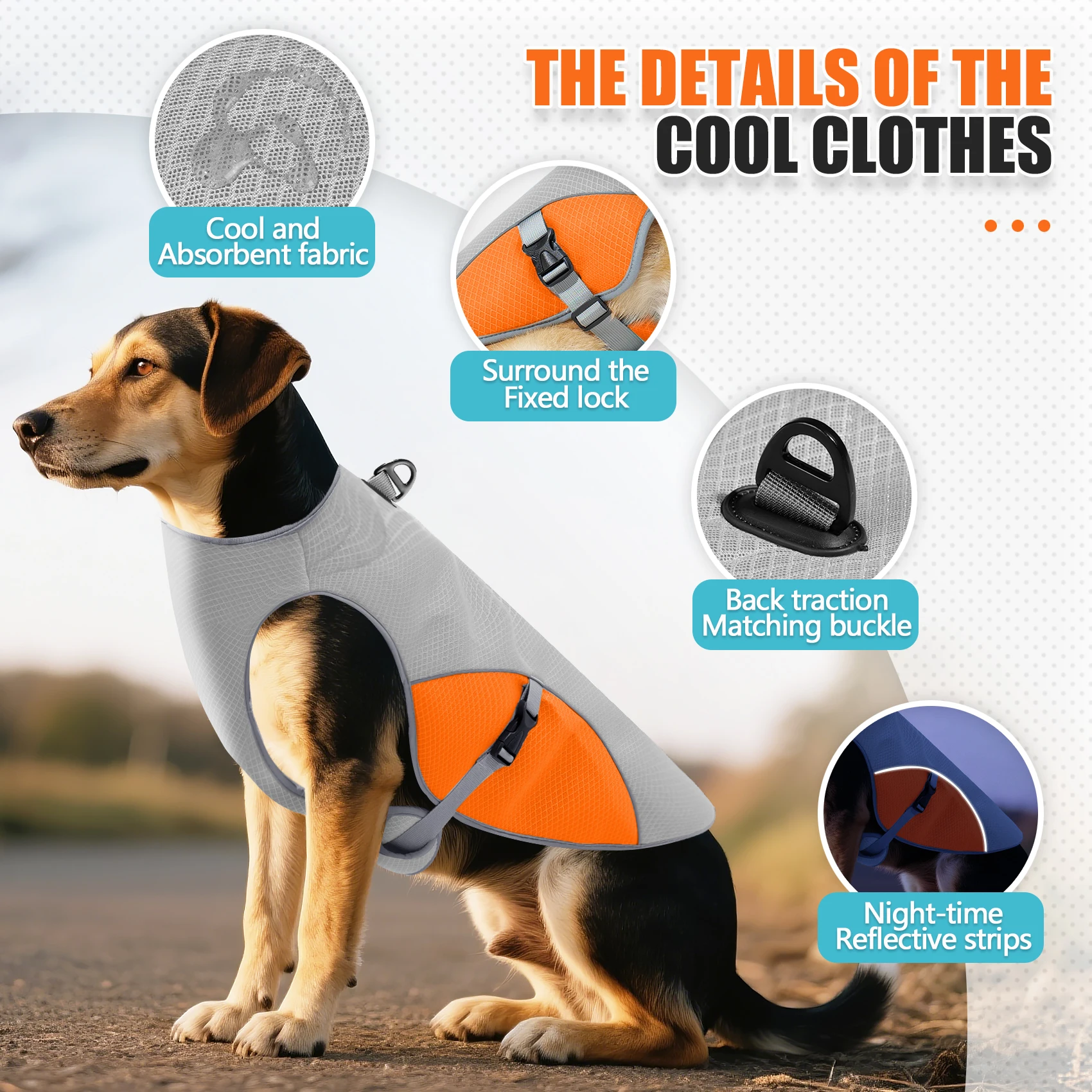Cooling Dog Vest Harness 6