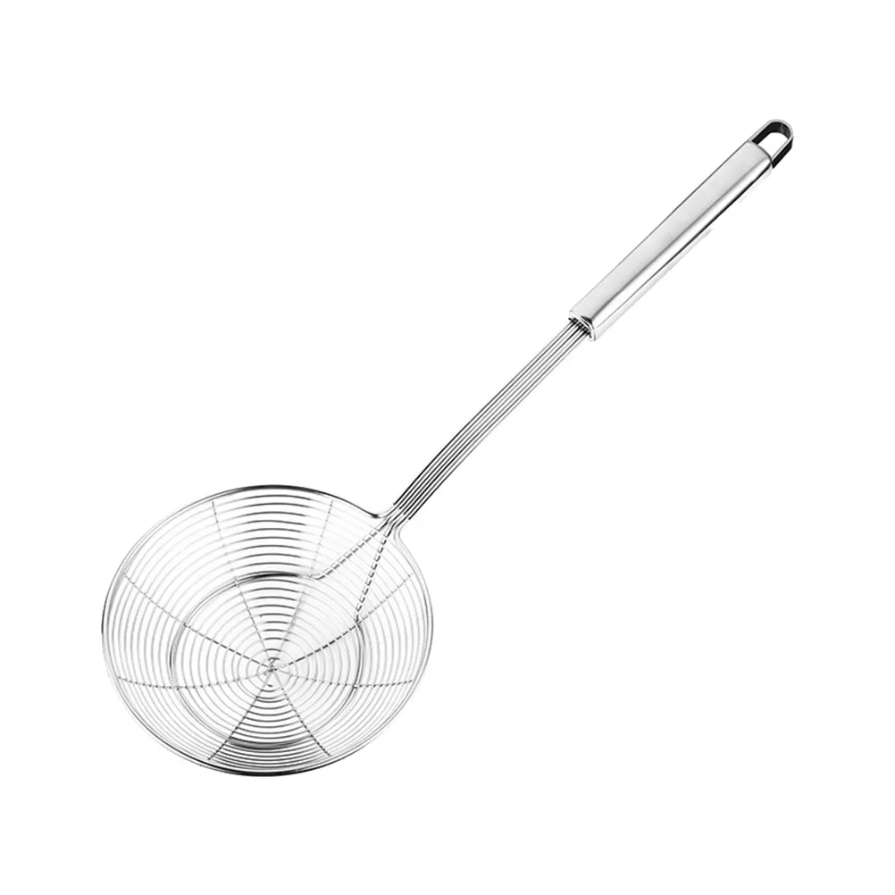 

Stainless Steel Pot Strainer Spoon Large Soup Filter Colander Stainless Steel Colander Scoop Slotted Frying Scoop Kitchen Tool