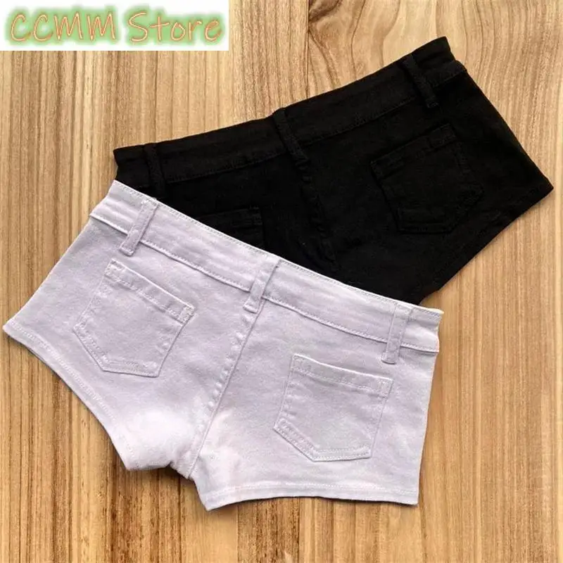 Women's Summer Solid Color Mini Shorts Cool Girl Briefs Fashion Casual Female Low-waisted Sexy Slim Fit Ultra Short Shorts