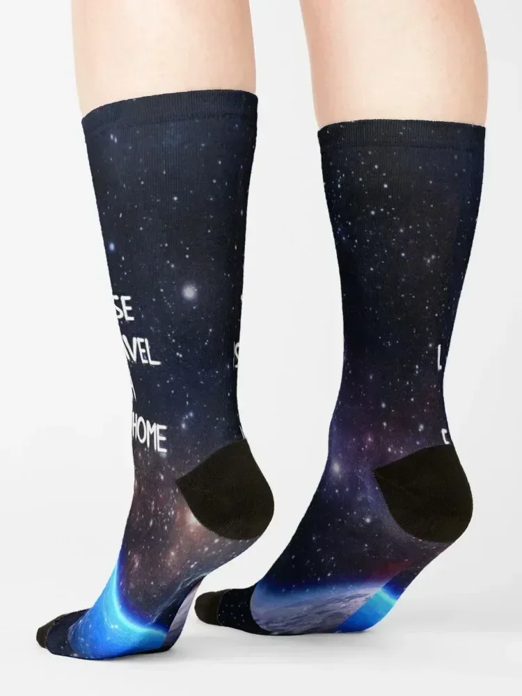 UU The Earth is My Blue Boat Home Socks Children's halloween Heating sock sports stockings Socks For Girls Men's