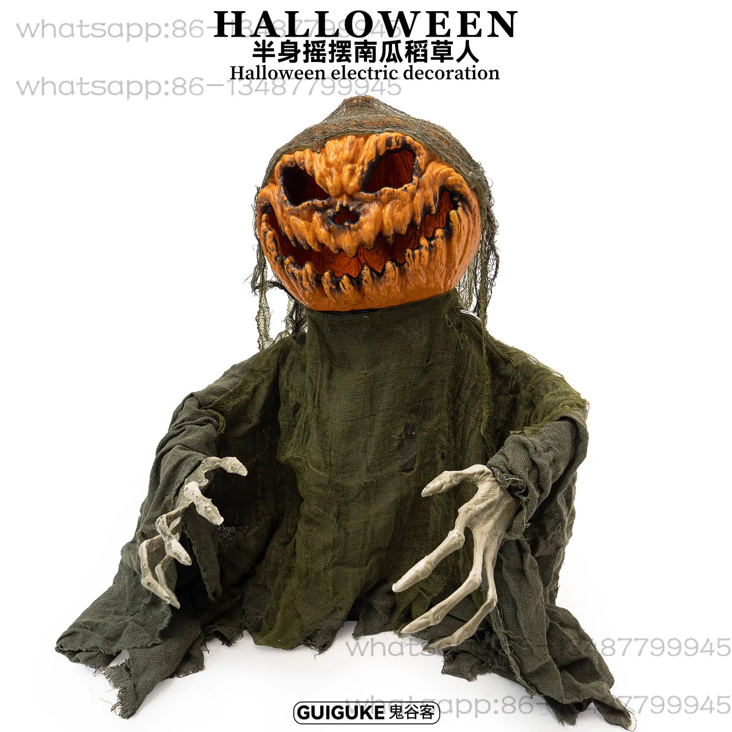 pumpkin-man-ghost-ornament-returning-from-halloween-bust-graveyard-electric-induction-swing-horror-atmosphere-ornament