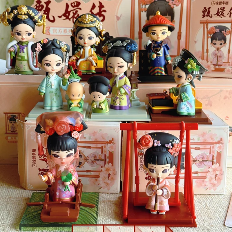 Empresses in the Palace 3 Generation Blind Box Zhen Huan Action Figurine Cute PVC Model Surprise Box Toys Doll Kids Gifts