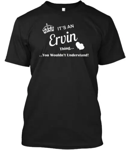 Ervin T-Shirt Made in the USA Size S to 5XL