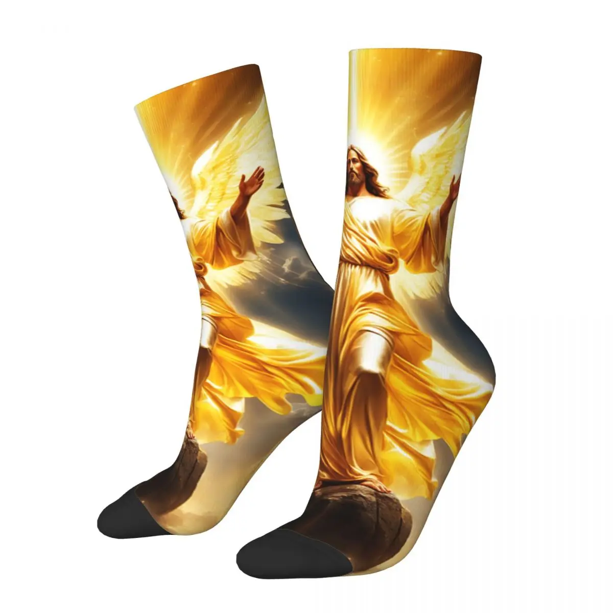 

Catholic Jesus Christ Design All Season Socks Accessories for Male Compression Dress Socks