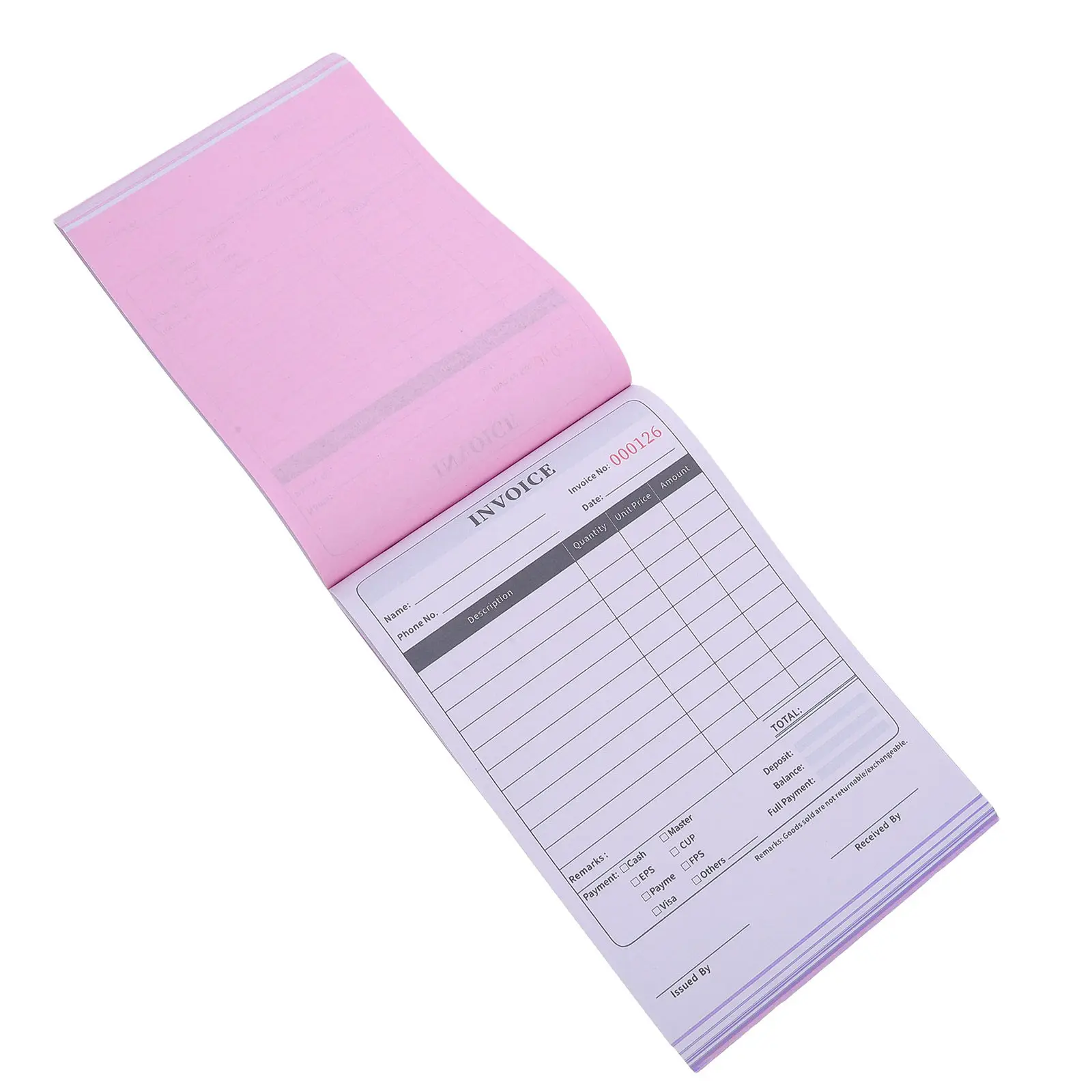 

2 Part English Tax Invoice Book for Small Business Retail Order Forms Restaurant Invoice Receipts Trade Order Tracking Financial