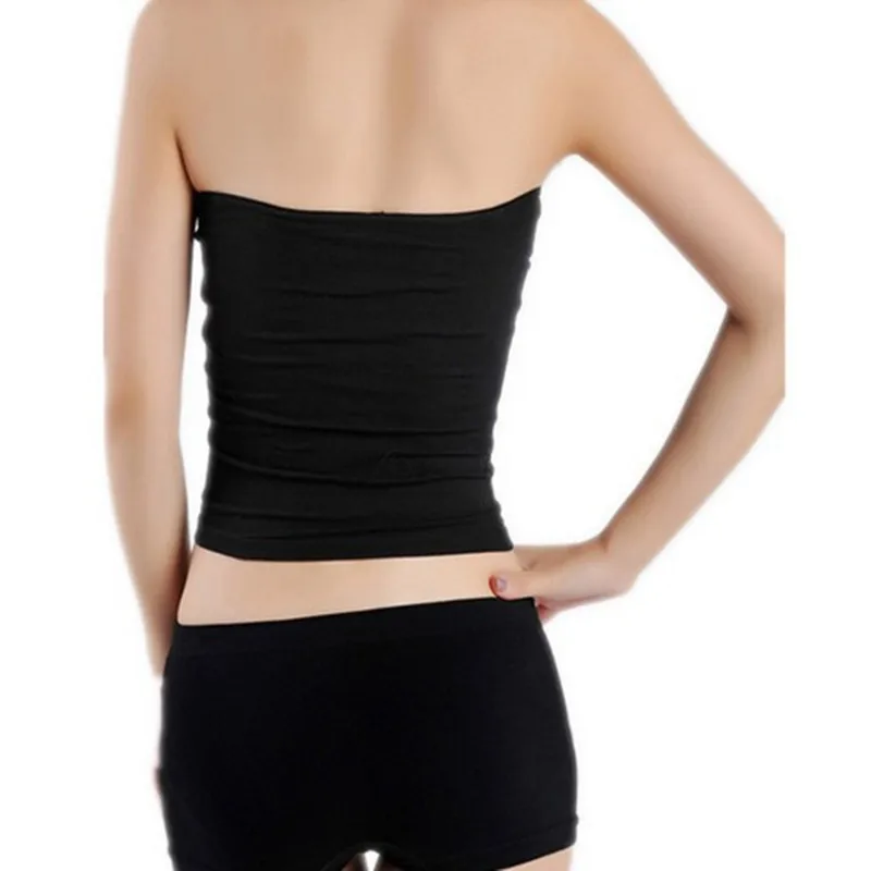 Breathable Movement Strapless Tube Top Women\'s Intimate Clothing Solid Color Wrapped Chest