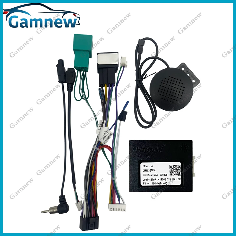 Car 16pin Wiring Harness Adapter Canbus Box Decoder Android Radio Power Cable For Chevrolet Orlando Cavalier 2018+