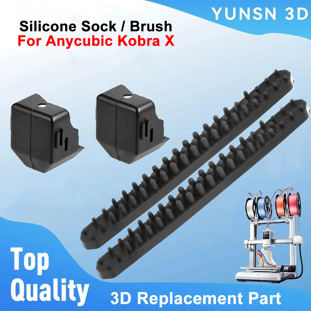 

For Anycubic Kobra X Silicone Sock Brush Wear Resistant High Strength Hotend Silicone Sleeve / Wiper For Kobra X 3D Printer Part