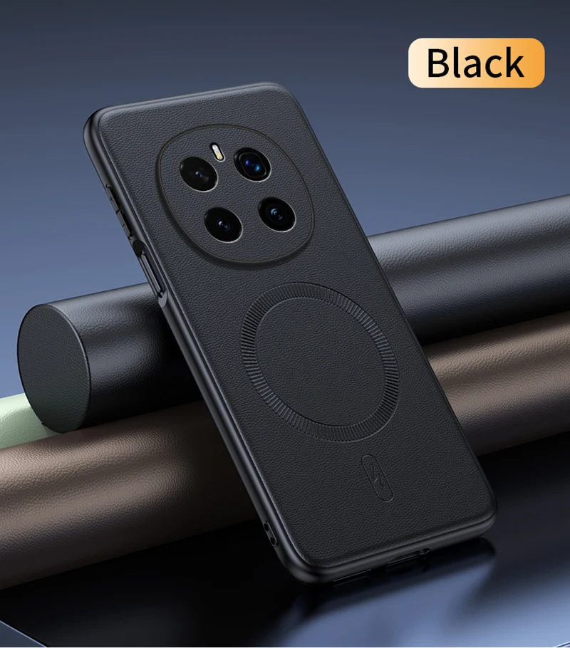 Per Honor Magic 7 Pro Custodia protettiva in pelle magnetica per Honor Magic 7 Pro Anti-impronte antiscivolo PC + TPU