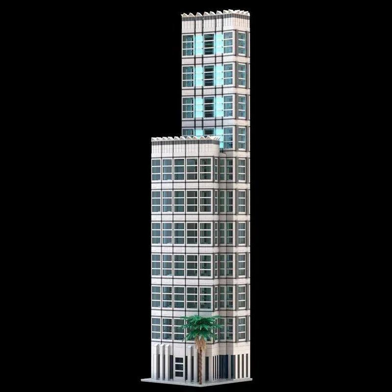 Blocs de construction Moc Urban Street View, tour océanique et tour AVN, technologie modulaire, cadeau de noël, jouet, ensembles de bricolage, assemblage