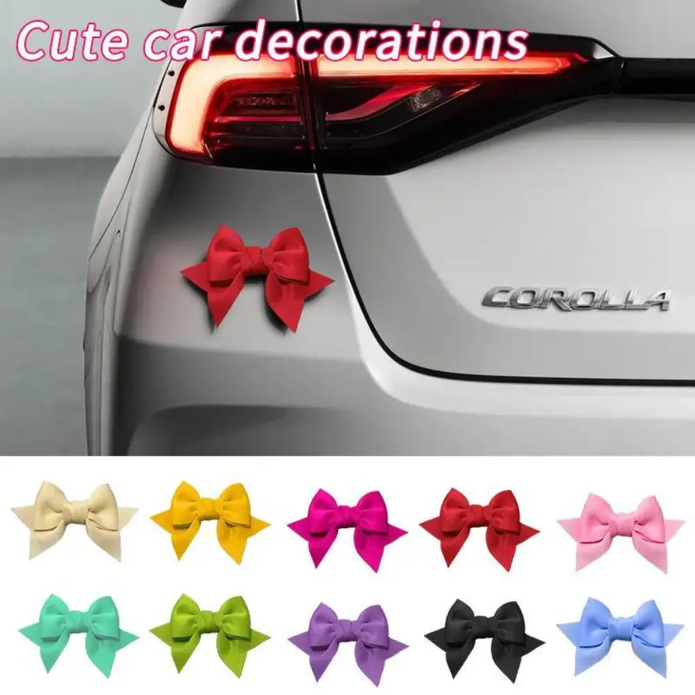 Fabric Scooter Bow Decoration Self Adhesive Multicolor Motorcycle Helmet Bow Lightweight Motorcycle Bow Ornament