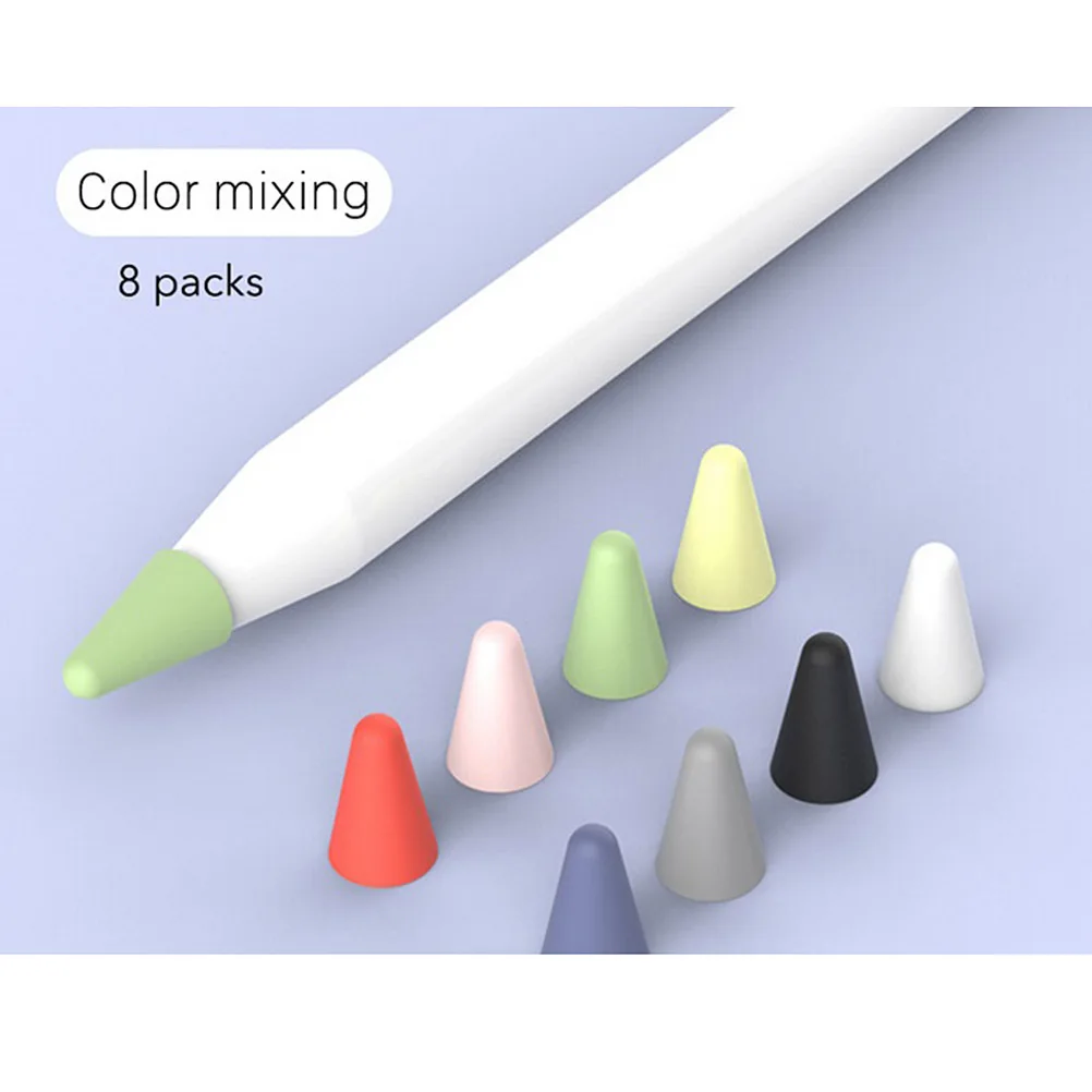 

8 PCS Stylus for Touchscreen Pen Tip Protective Cap Pencil Silicone Sleeve Cover