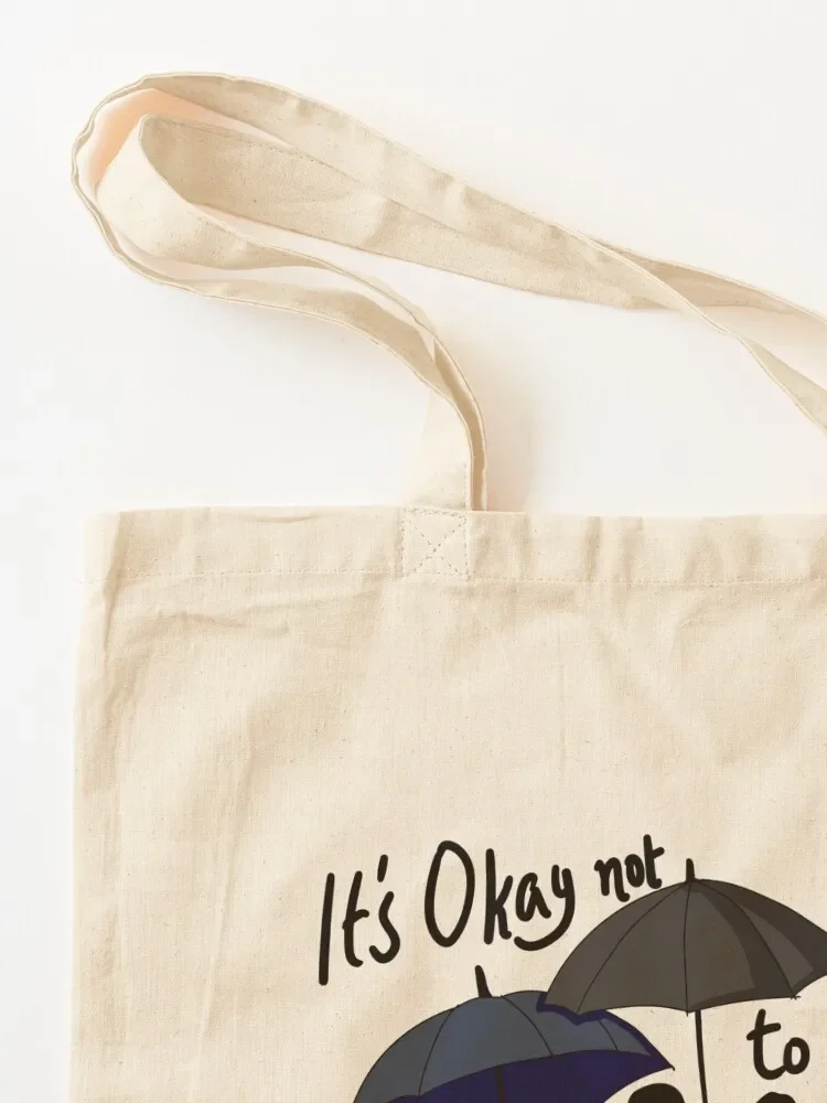 It's okay not to be okay - by Mawvvii Tote Bag shopper bag women reusable shopping bags tote bags aesthetic Cloth bag