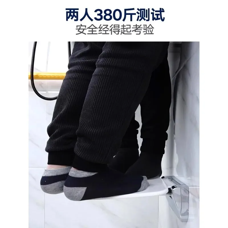 Taburete plegable para zapatos, taburete para zapatos de pared