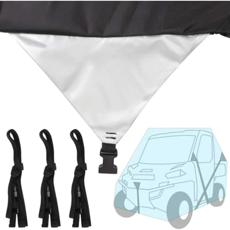 UTV Cover Heavy Duty - Side by Side Cover with 300D O Material Compatible with Polaris RZR Rhino Can-Am De Pioneer Mule Tery 2-