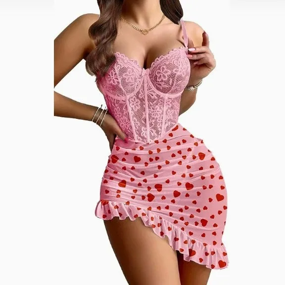 2026 New Lace Dress Light Suspender Skirt Hip Skirt Women