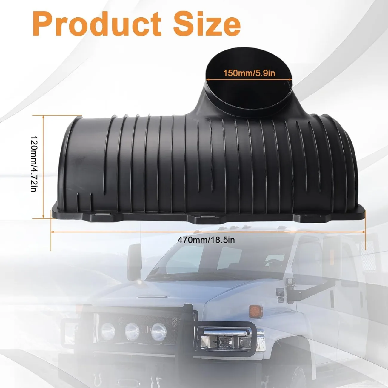 Upper Air Filter Housing 88983089 Air Box Cleaner Housing for Chevrolet C4500 C5500 Kodiak for MC C4500 C5500 Topkick 03-09 8.1