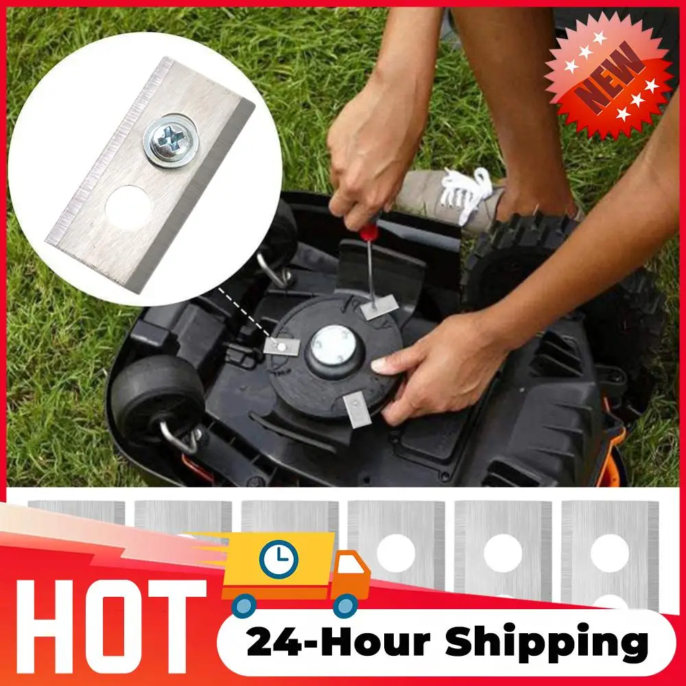 

Ножи для газонокосилок 0,6 мм для робота-газонокосилки Mammotion Luba, с двойным отверстием, из нержавеющей стали, комплект ножей для газонокосилок, аксессуары для газонокосилок