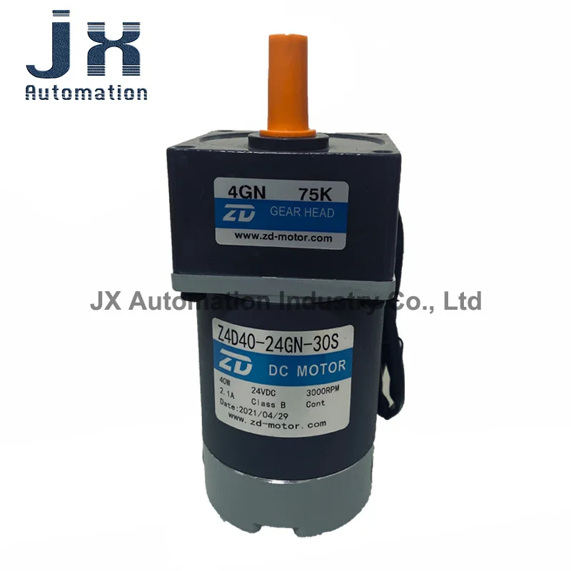 

ZD 24V 40W Micro DC мотор-редуктор Z4D40-24GN-30S-4GN75K Z4D40-24GN-30S-4GN30K для конвейерной ленты