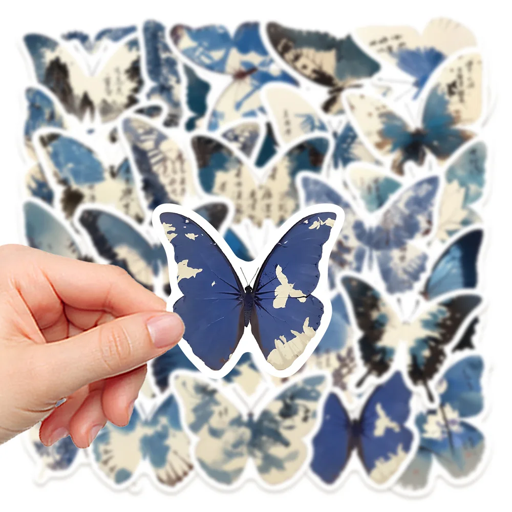 30 個竹月シリーズステッカーレトロスタイルおもちゃ昆虫デカールハンドアカウントクリップボードラップトップ荷物 DIY 装飾ステッカー