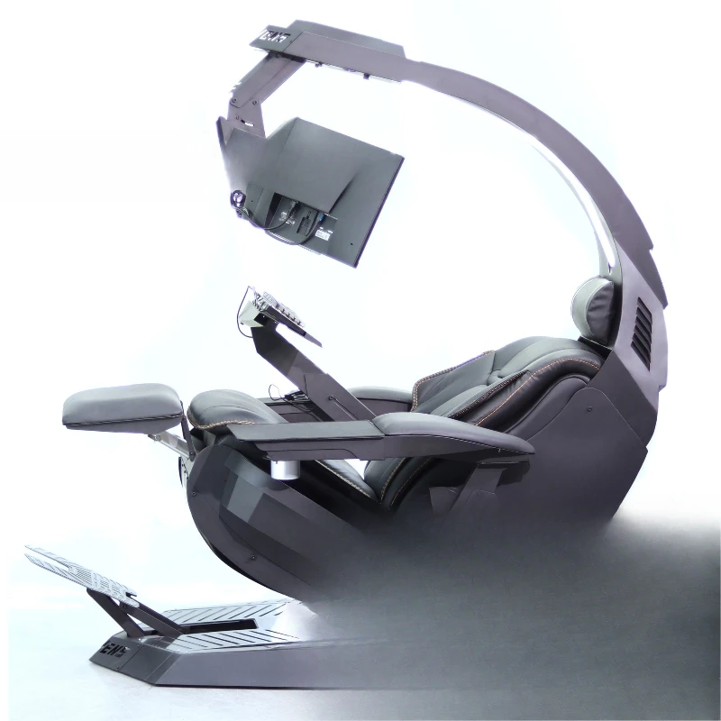 Computer-Cockpit mit Schwerelosigkeit, E-Sport-Spielhütte