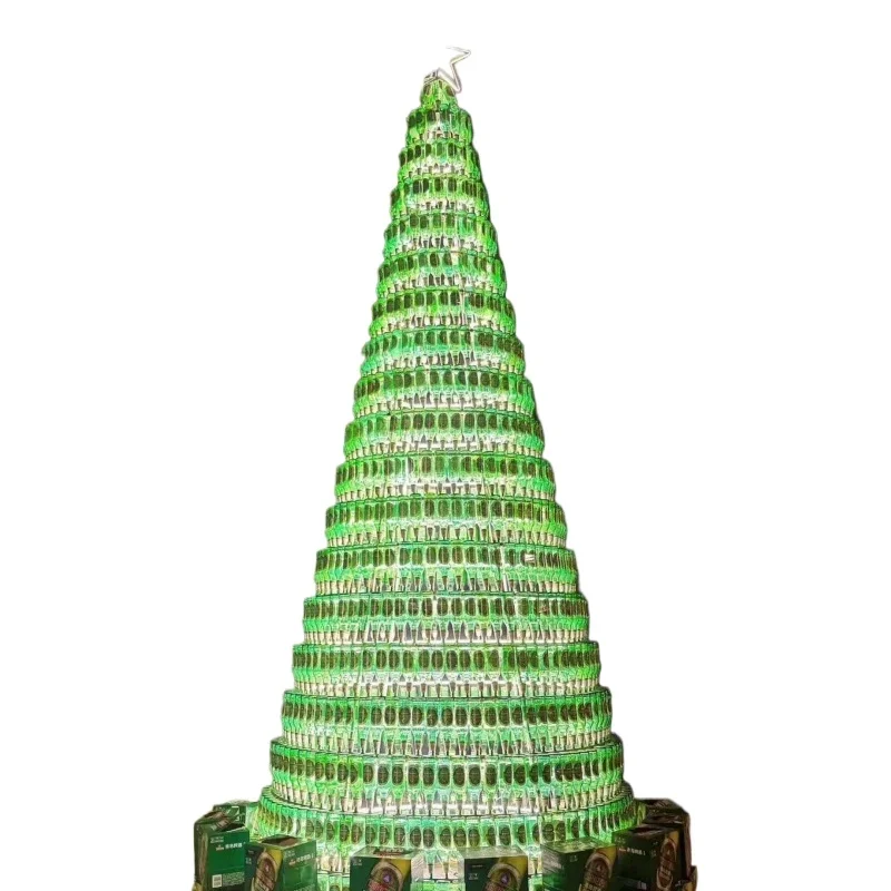 

Christmas bottles, Christmas trees, champagne towers, bars, party proposals, beautiful decorations