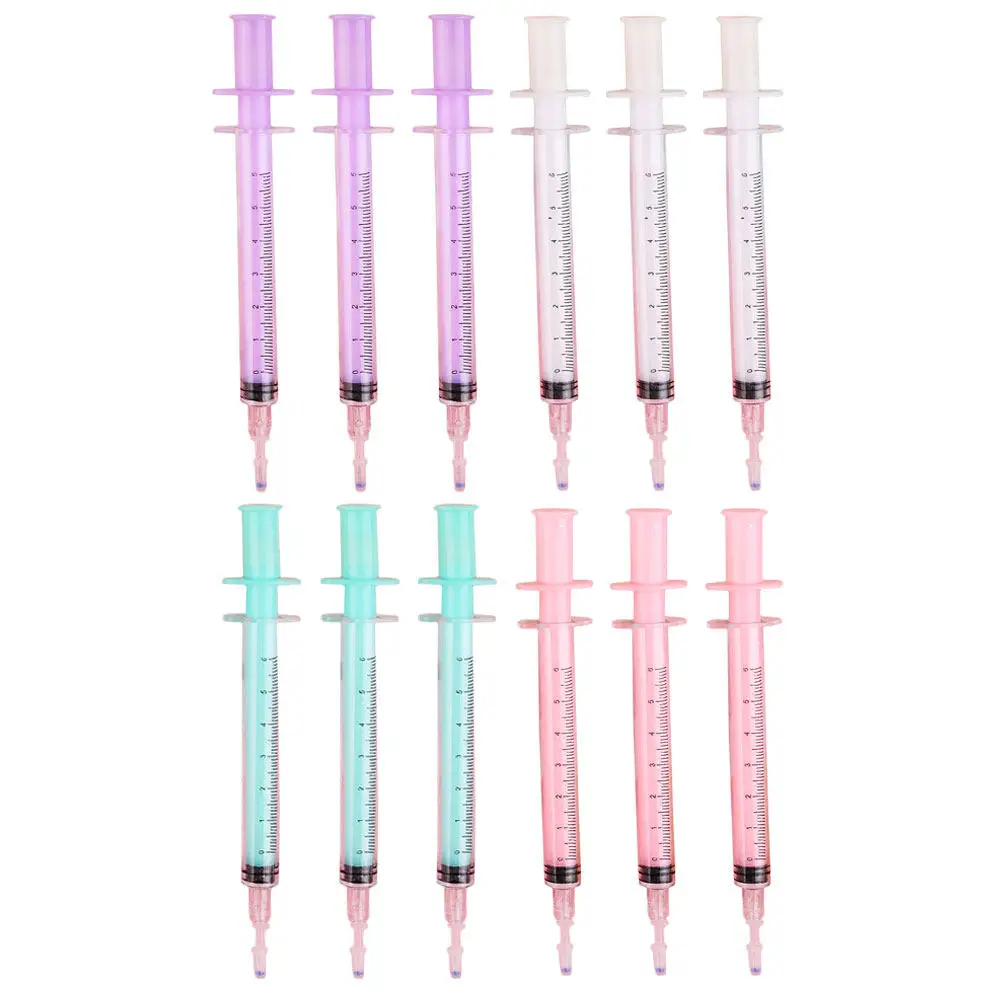 

12Pcs Gel Pens Creative Injection Pen Set Smooth Writing Multi-Function Students Scrapbook Drawing Sign Stationery Gift