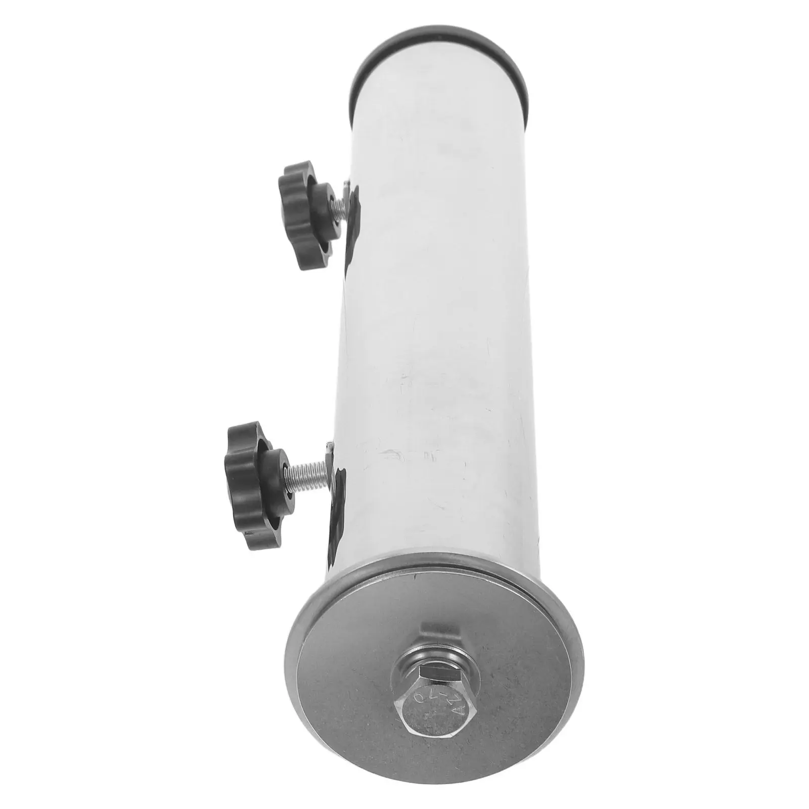 1Set Heavy Duty Outdoor Umbrella Base Stand with Stainless Steel Pole Tube and Real Marble Weighted Pedestal for Wind Resistant