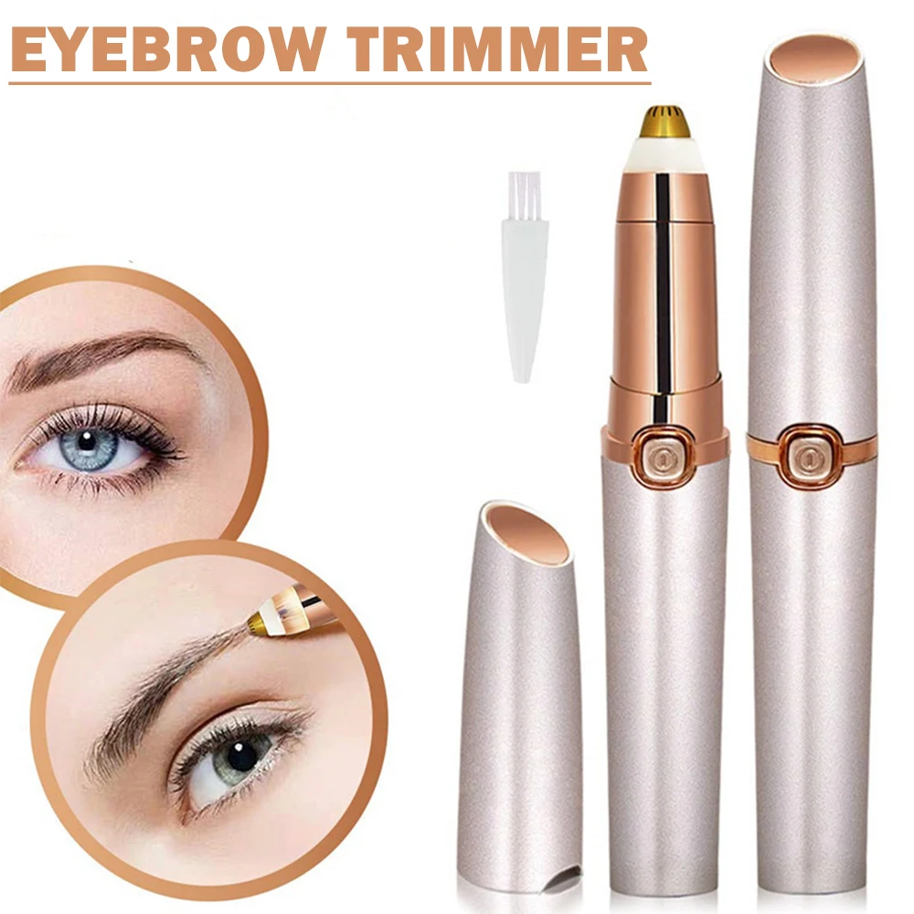 Electric Eyebrow Trimmer Facial Hair Remover For Women Automatic Eyebrow Razor Mini Shaper Shaver Painless Eye Brow Epilation