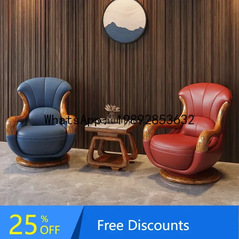 

XL Modern new Chinese ebony top layer cowhide European simplicity Italian minimalism