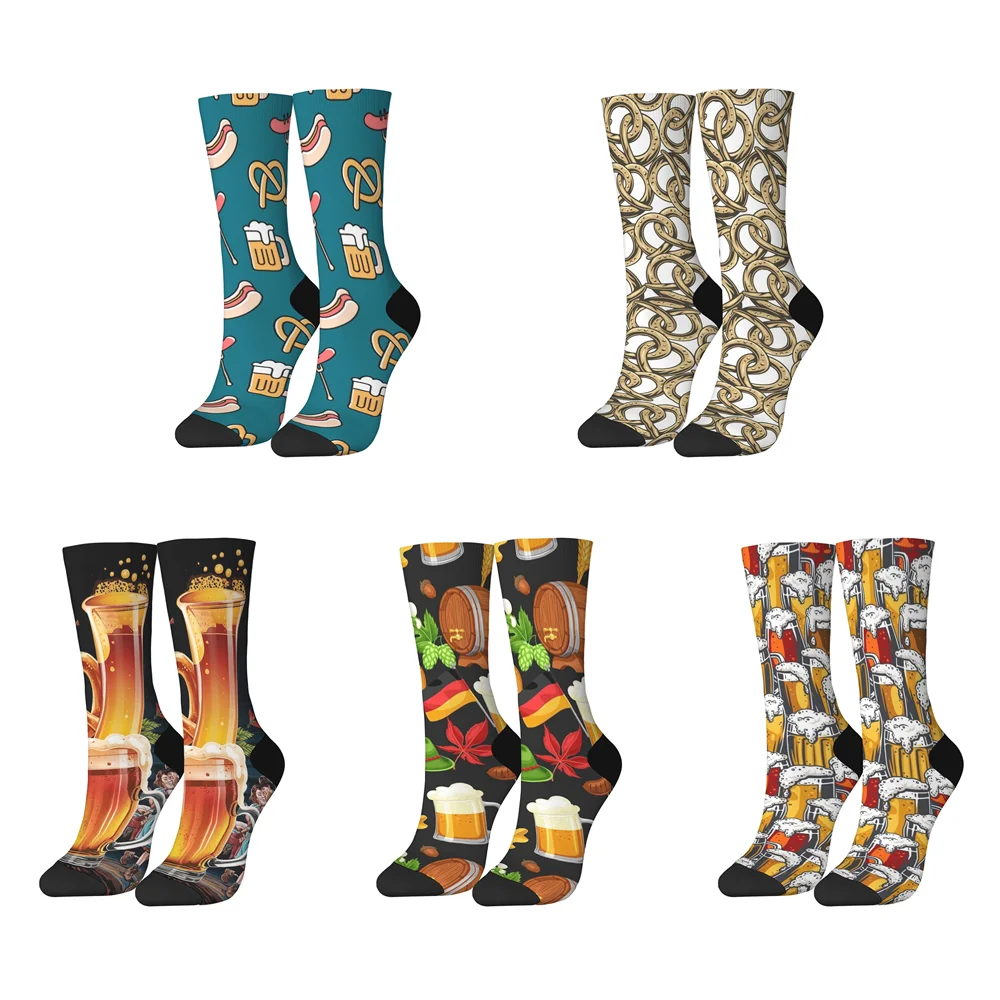 

Мюнхенский Октоберфест с принтом, модные унисекс мягкие, приятные для кожи дышащие эластичные повседневные носки, подарок