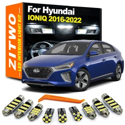 ZITWO 13Pcs LED Interior Dome Reading Light Bulb Kit For Hyundai IONIQ EV 2016 2017 2018 2019 2020 2021 2022 Accessories