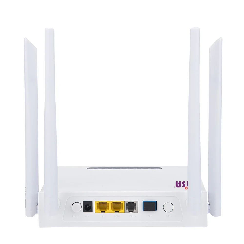 

ZISA OP152V-AC-C 2.4G&5G Wi-Fi ONT 2GE GPON EPON ONU с голосовым портом, двухдиапазонный Xpon Onu