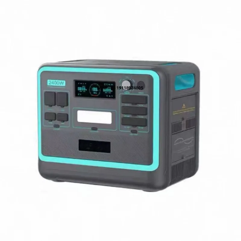 2400W 2048Wh Portable Station LiFePO4 Battery Solar Panel Car Charging AC Socket for Outdoor Camping Family Hiking (AU/US/EU)