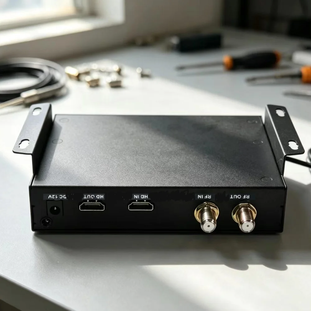 SATLINK ST-7630 DVB-T/ISDB-T/C 1-Channel Modulator MPEG2 MPEG4 HD Encoder Digital RF Transmitter for Cable TV Brazil