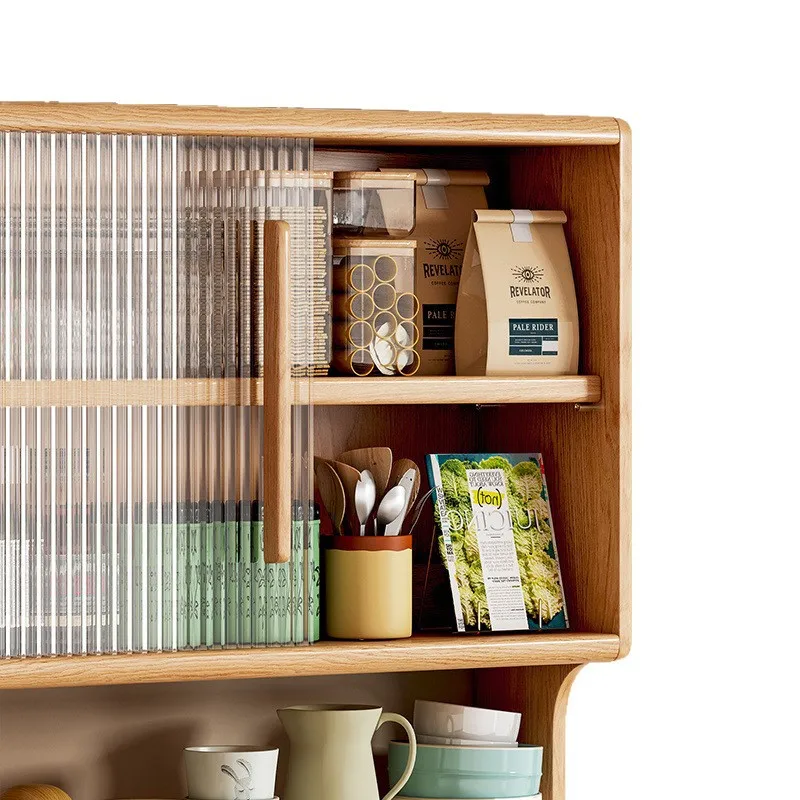 

Wall shelf Suspended dining side cabinet Glass storage cabinet Household small apartment Kitchen hanging cabinet Guest dining
