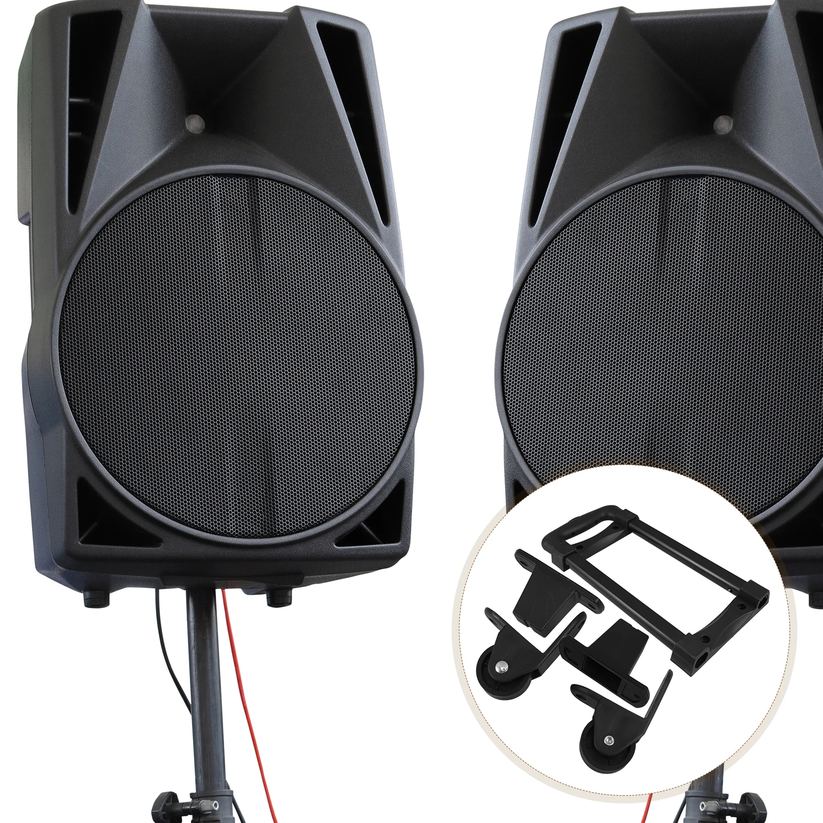 

Universal Speaker Cabinet Handle Spring Steel Pull Grip for Portable Sound Systems hideaway subwoofer and home audio setup