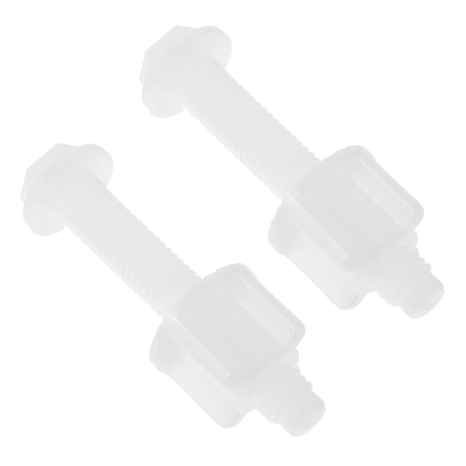 

2Pcs Toilet Seat Cover Bolts Pom Plastic Replacement Screws Easy Install Stable Fixation Toilet Repair Kit for Bathroom Seats