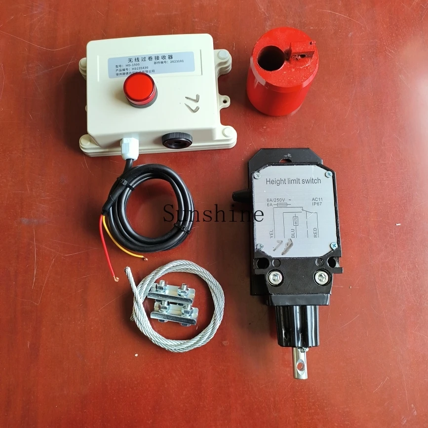 Crane wireless height limiter anti-roll alarm switch