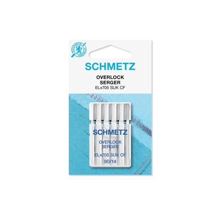 Estuche 5 Agujas Overlock Schmetz Nº 90/14 Elx705Cf SUK