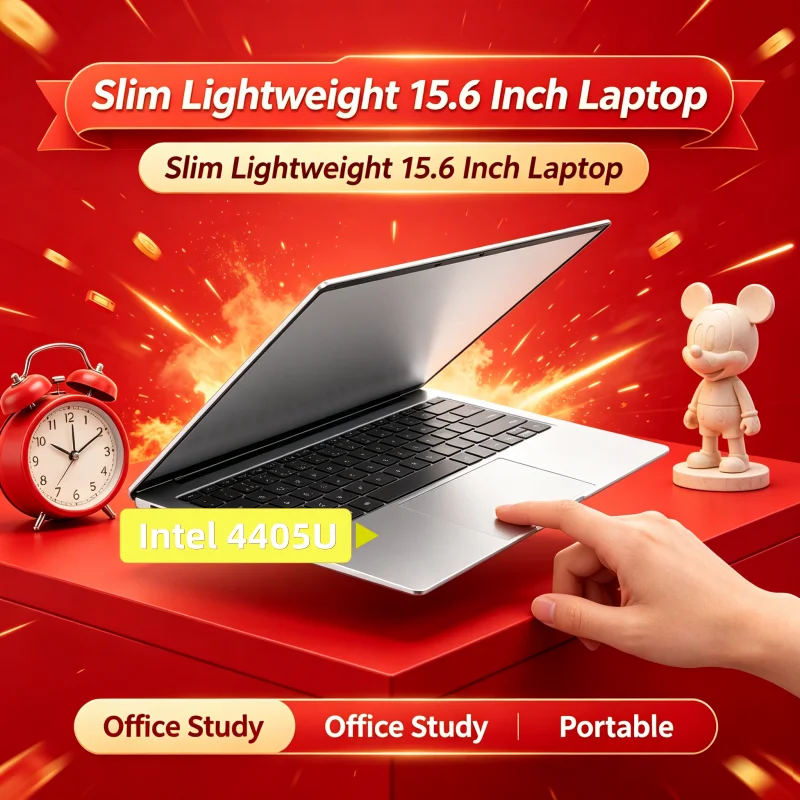 

Intel 4405U Robust 15.6" Portable Laptop Windows11 Notebook 32GB DDR4 2TB SSD Pc Gamer Office Computer